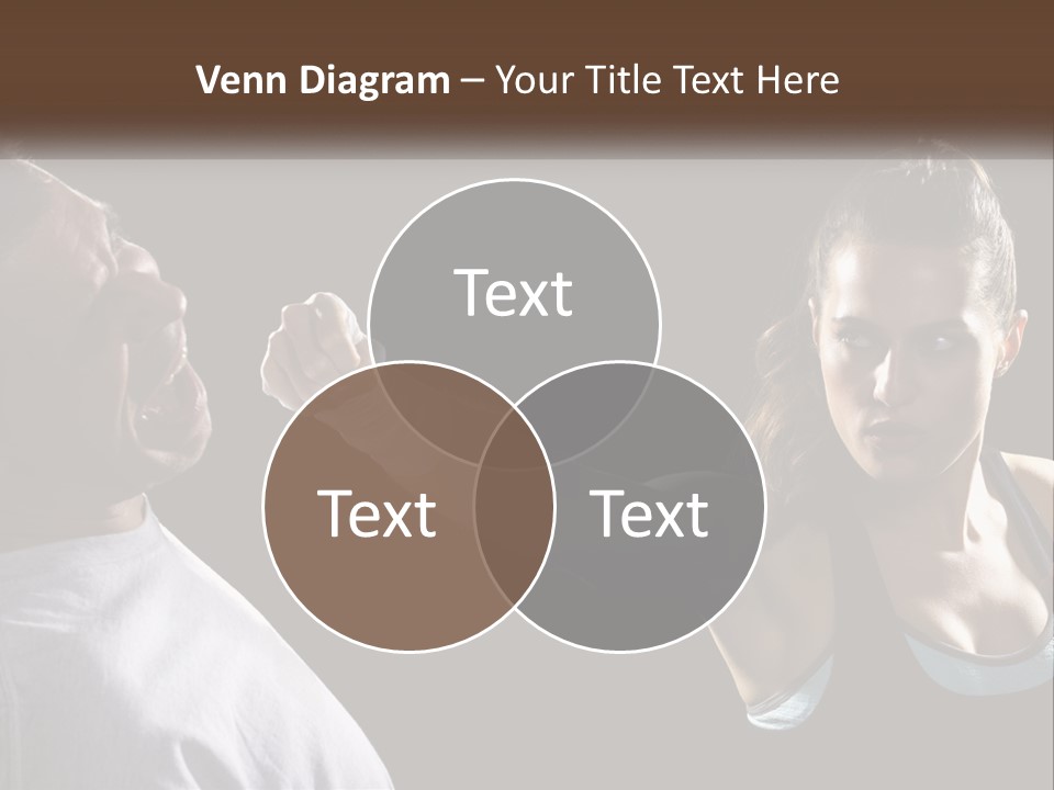 A Woman Holding A Tennis Racquet Next To A Man PowerPoint Template