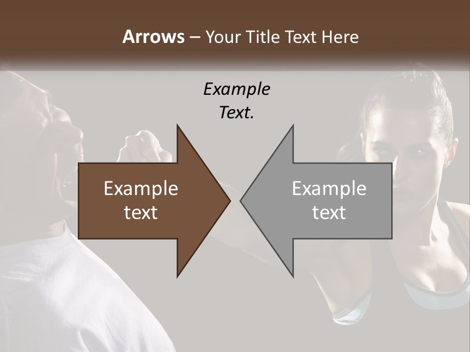 A Woman Holding A Tennis Racquet Next To A Man PowerPoint Template
