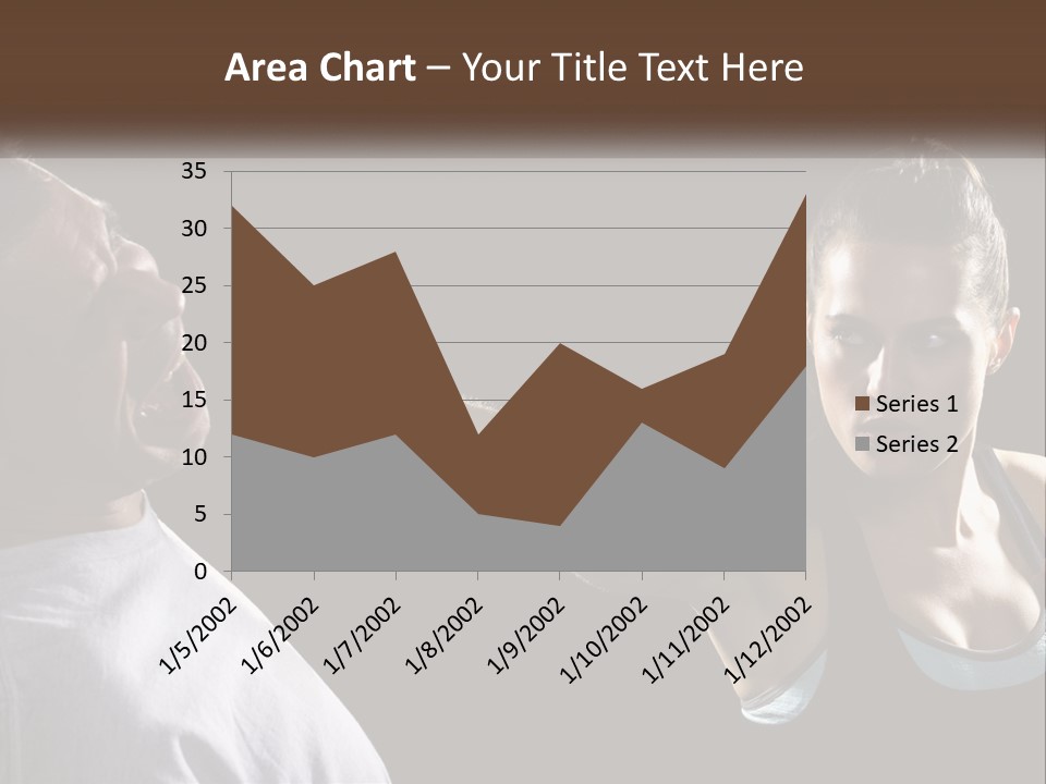 A Woman Holding A Tennis Racquet Next To A Man PowerPoint Template