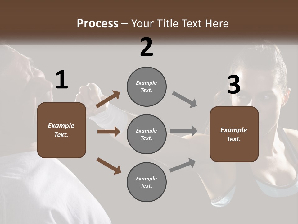 A Woman Holding A Tennis Racquet Next To A Man PowerPoint Template