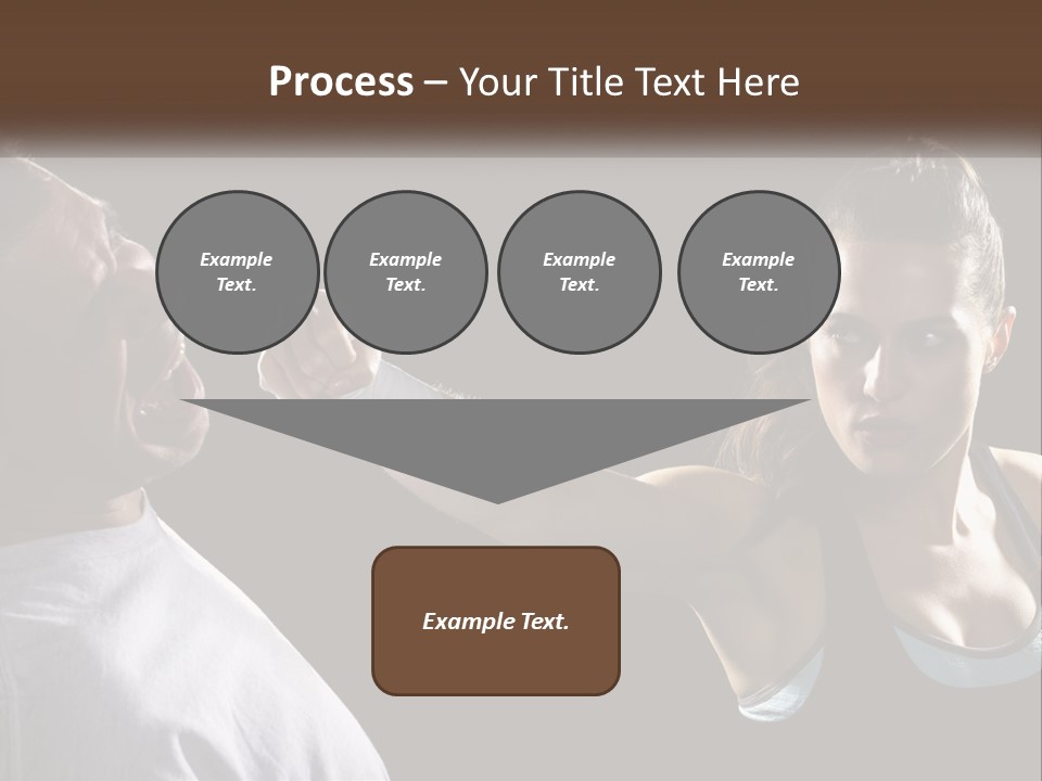 A Woman Holding A Tennis Racquet Next To A Man PowerPoint Template