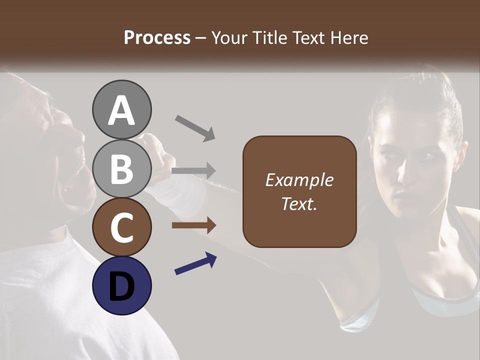 A Woman Holding A Tennis Racquet Next To A Man PowerPoint Template