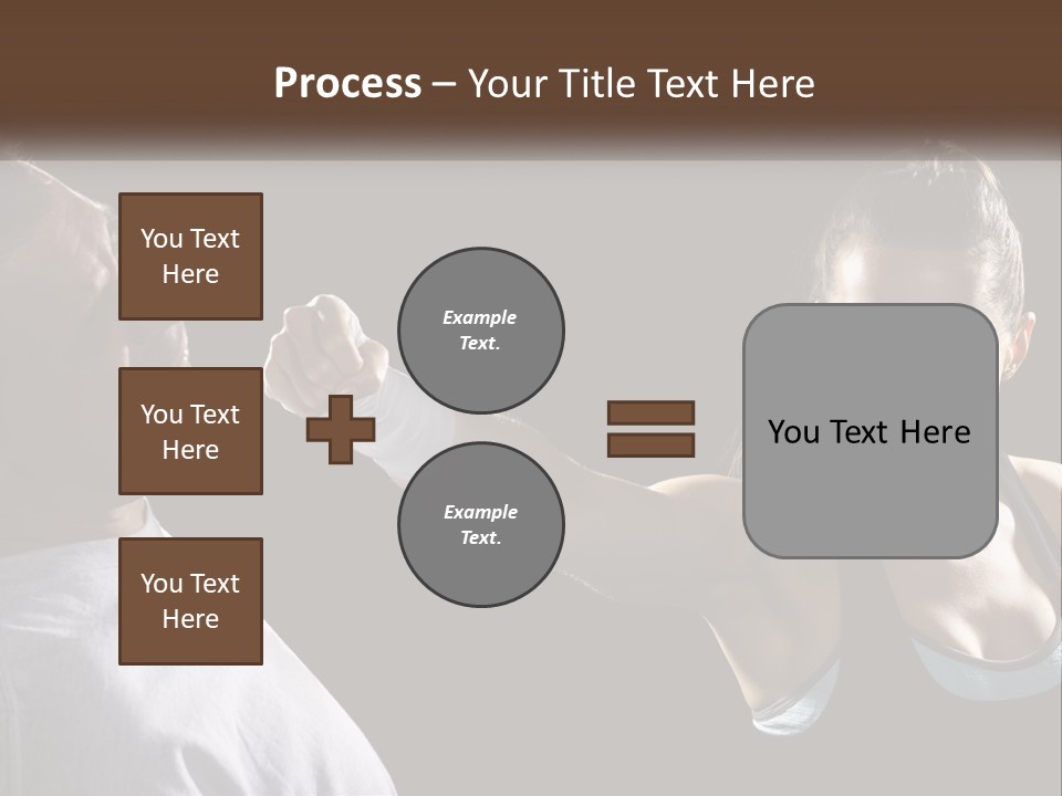 A Woman Holding A Tennis Racquet Next To A Man PowerPoint Template
