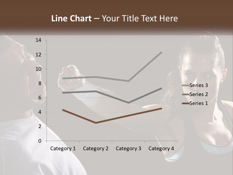 A Woman Holding A Tennis Racquet Next To A Man PowerPoint Template