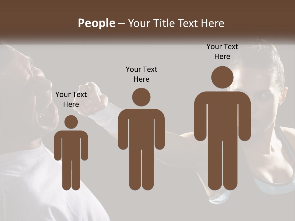 A Woman Holding A Tennis Racquet Next To A Man PowerPoint Template