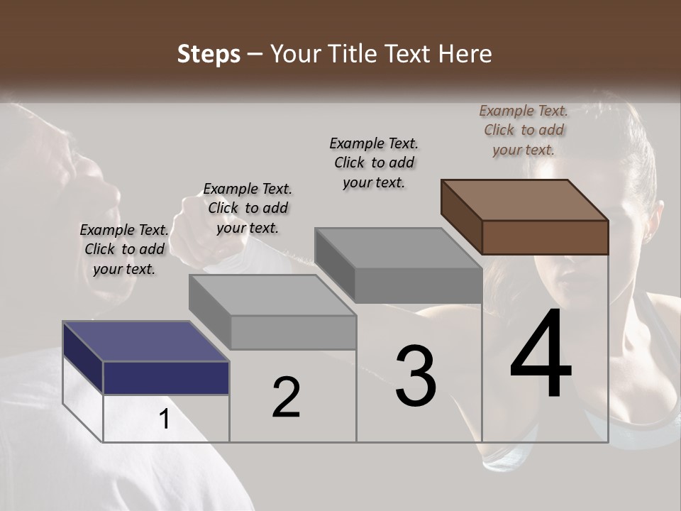 A Woman Holding A Tennis Racquet Next To A Man PowerPoint Template