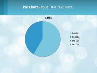 A Blurry Blue Background With White Circles PowerPoint Template