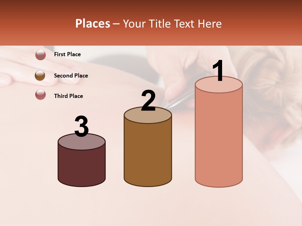 A Woman Getting A Massage With A Cell Phone PowerPoint Template