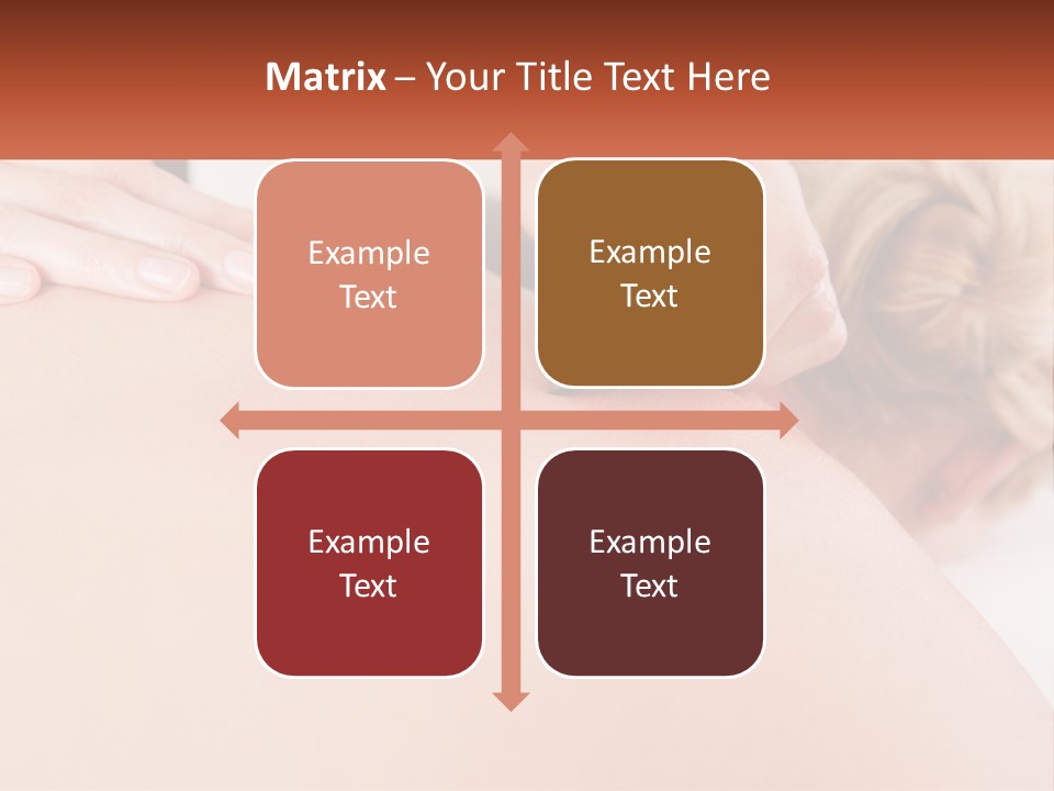 A Woman Getting A Massage With A Cell Phone PowerPoint Template