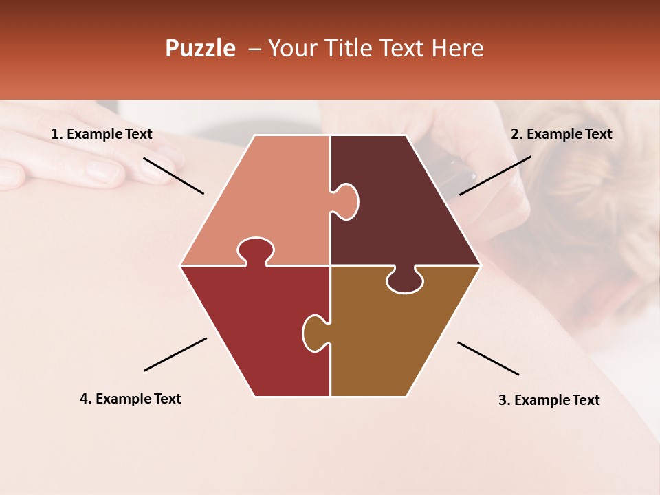 A Woman Getting A Massage With A Cell Phone PowerPoint Template