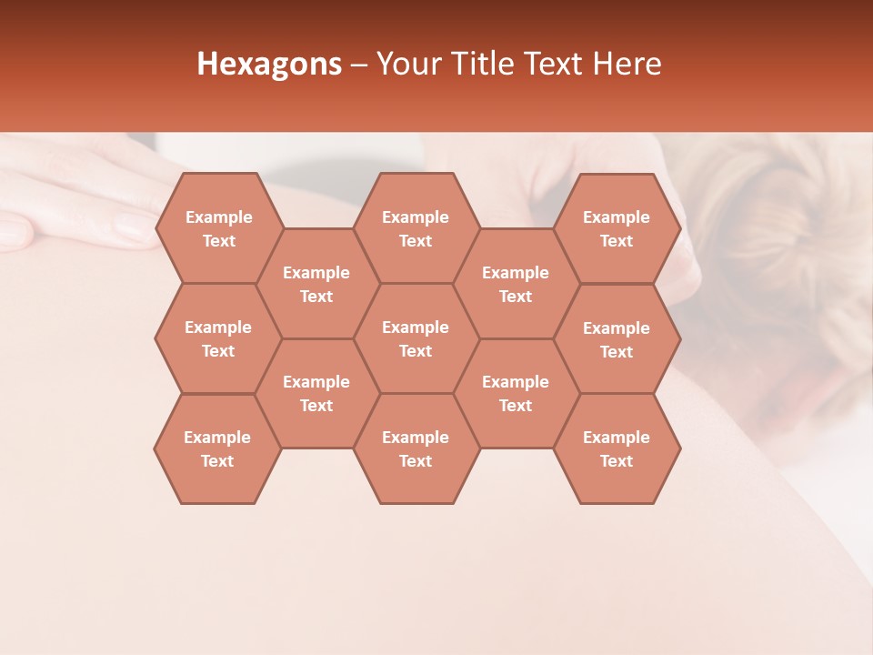 A Woman Getting A Massage With A Cell Phone PowerPoint Template