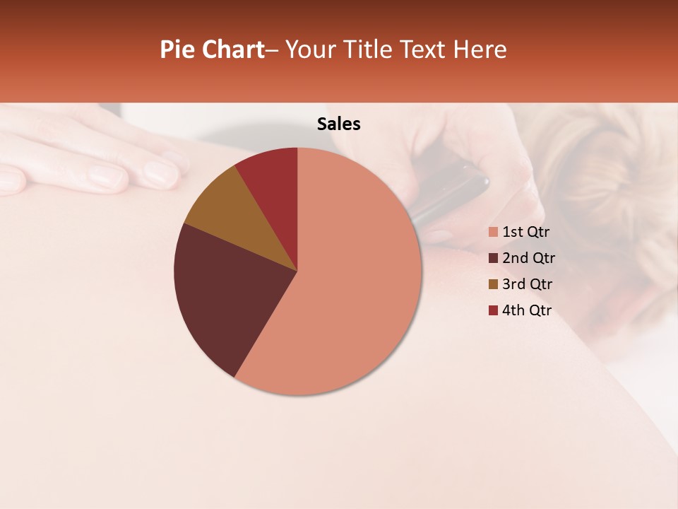 A Woman Getting A Massage With A Cell Phone PowerPoint Template