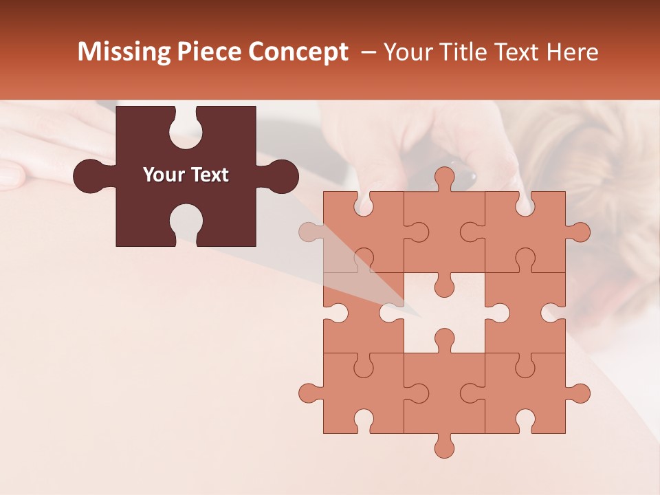 A Woman Getting A Massage With A Cell Phone PowerPoint Template