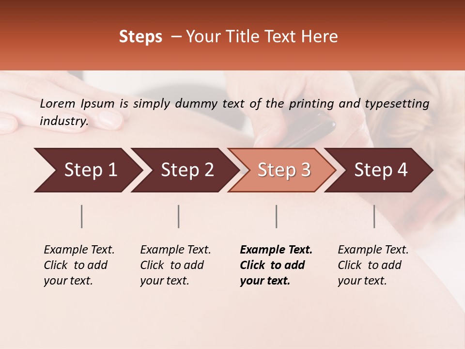 A Woman Getting A Massage With A Cell Phone PowerPoint Template
