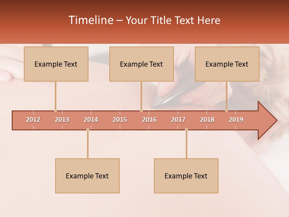 A Woman Getting A Massage With A Cell Phone PowerPoint Template