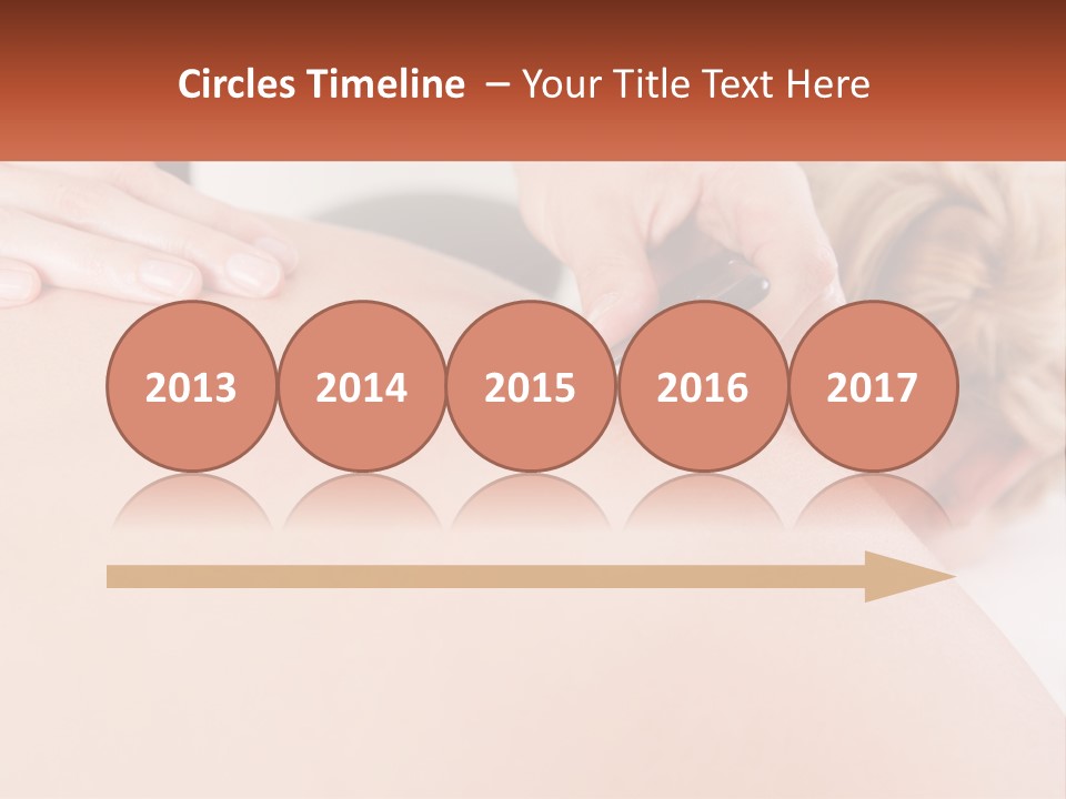 A Woman Getting A Massage With A Cell Phone PowerPoint Template