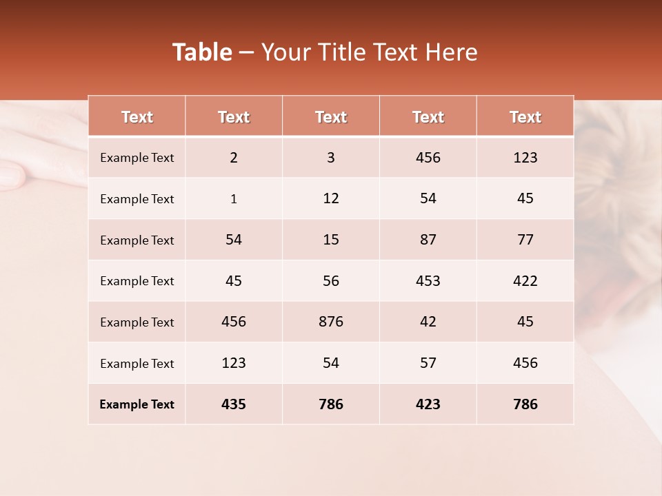 A Woman Getting A Massage With A Cell Phone PowerPoint Template