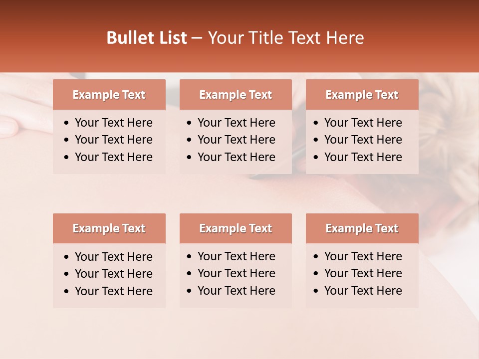 A Woman Getting A Massage With A Cell Phone PowerPoint Template