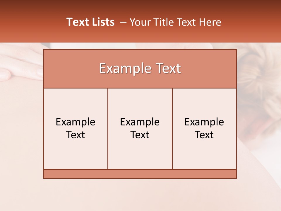 A Woman Getting A Massage With A Cell Phone PowerPoint Template
