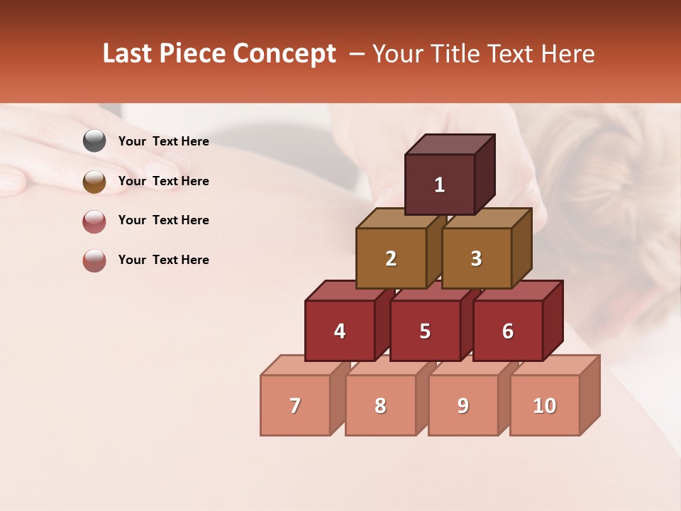 A Woman Getting A Massage With A Cell Phone PowerPoint Template