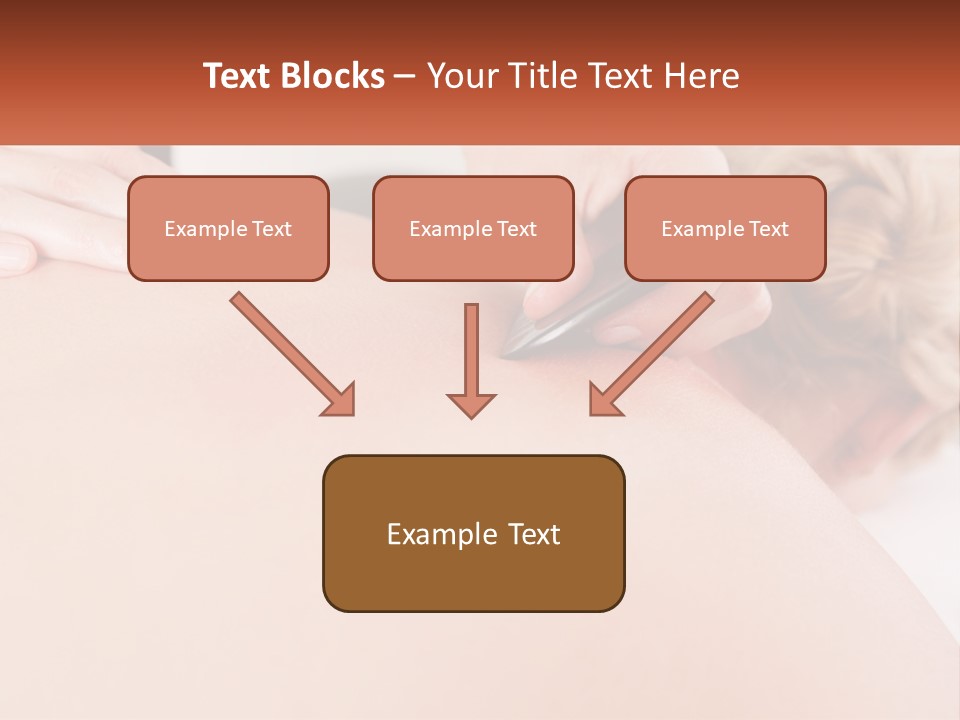 A Woman Getting A Massage With A Cell Phone PowerPoint Template