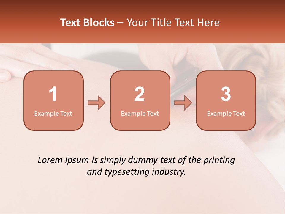 A Woman Getting A Massage With A Cell Phone PowerPoint Template