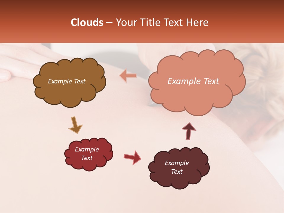 A Woman Getting A Massage With A Cell Phone PowerPoint Template