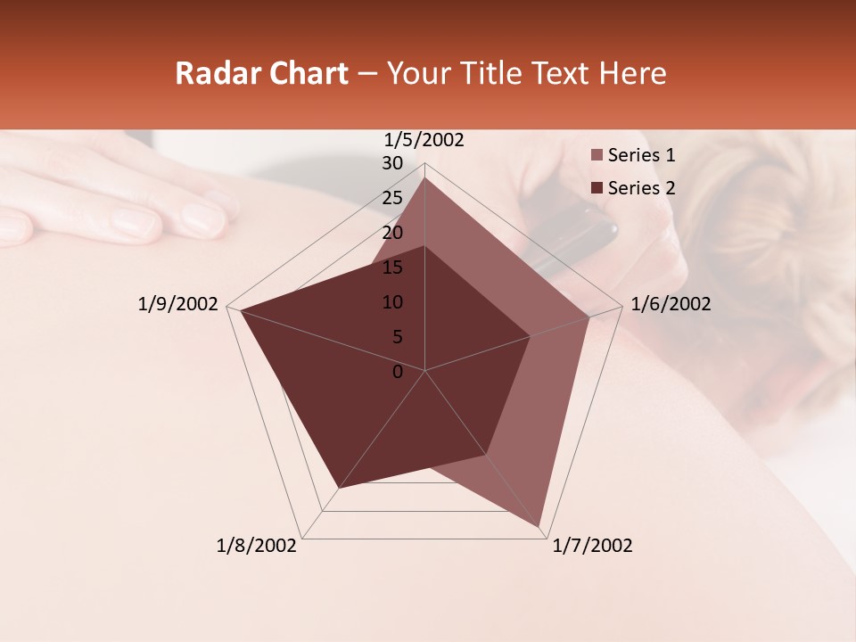 A Woman Getting A Massage With A Cell Phone PowerPoint Template