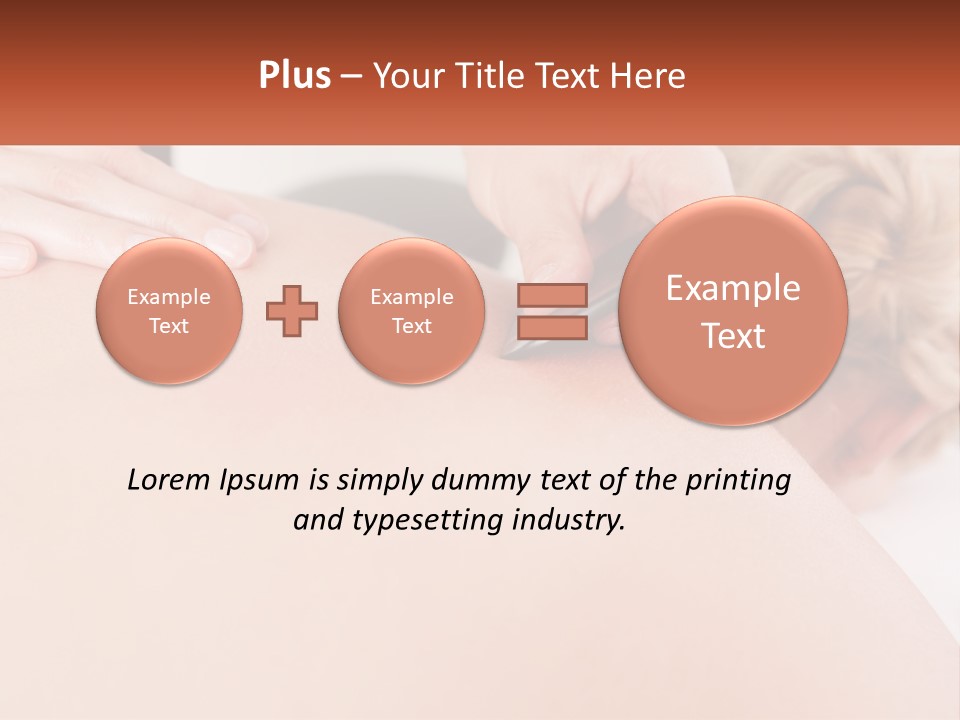 A Woman Getting A Massage With A Cell Phone PowerPoint Template