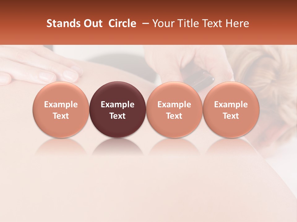 A Woman Getting A Massage With A Cell Phone PowerPoint Template