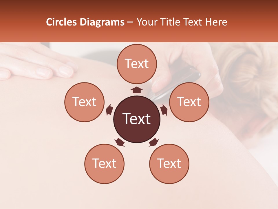 A Woman Getting A Massage With A Cell Phone PowerPoint Template