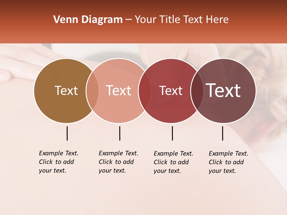 A Woman Getting A Massage With A Cell Phone PowerPoint Template