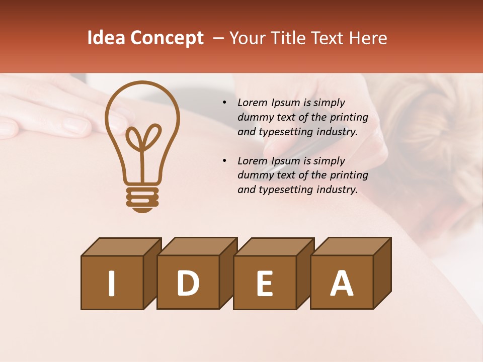 A Woman Getting A Massage With A Cell Phone PowerPoint Template