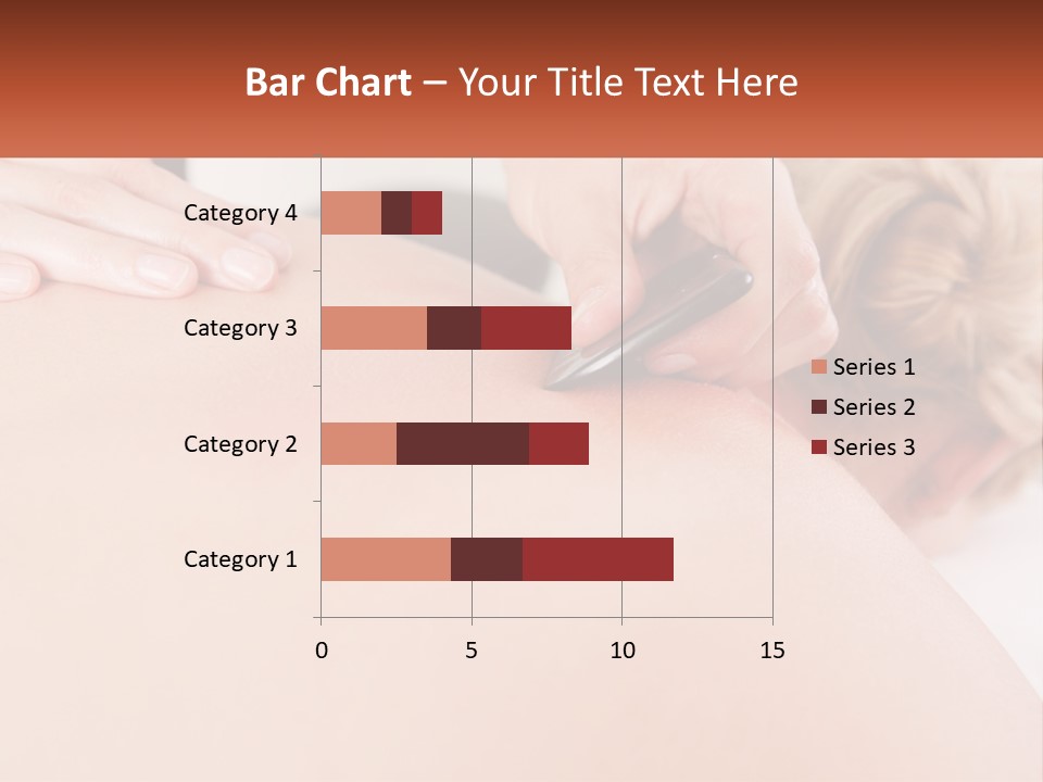 A Woman Getting A Massage With A Cell Phone PowerPoint Template