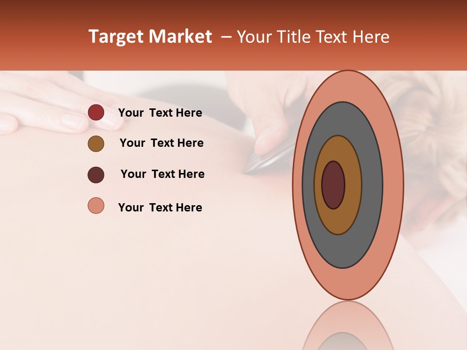 A Woman Getting A Massage With A Cell Phone PowerPoint Template