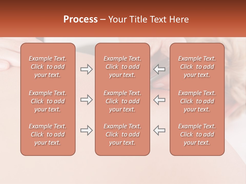 A Woman Getting A Massage With A Cell Phone PowerPoint Template