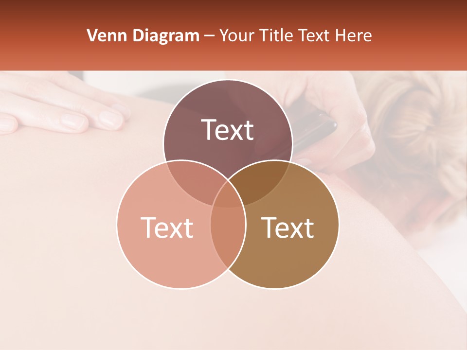A Woman Getting A Massage With A Cell Phone PowerPoint Template