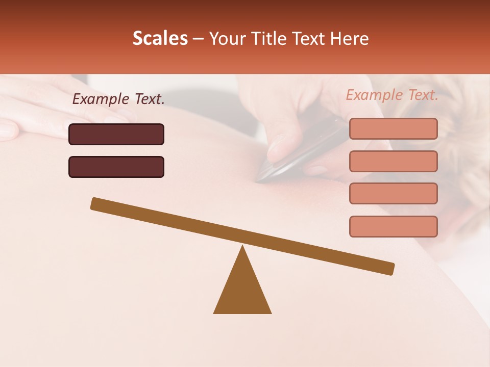 A Woman Getting A Massage With A Cell Phone PowerPoint Template