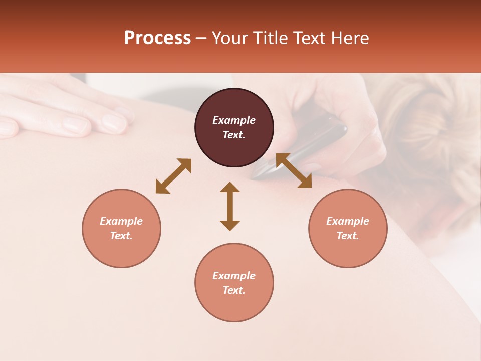 A Woman Getting A Massage With A Cell Phone PowerPoint Template