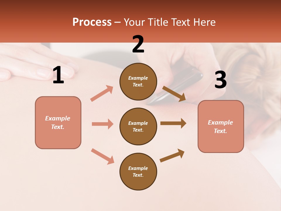 A Woman Getting A Massage With A Cell Phone PowerPoint Template