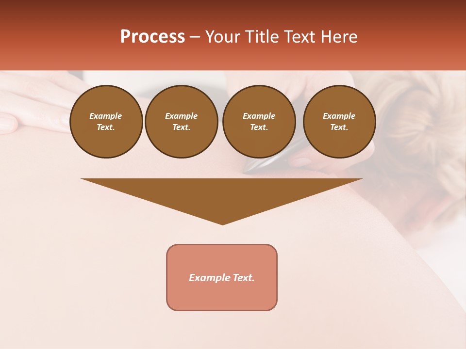 A Woman Getting A Massage With A Cell Phone PowerPoint Template