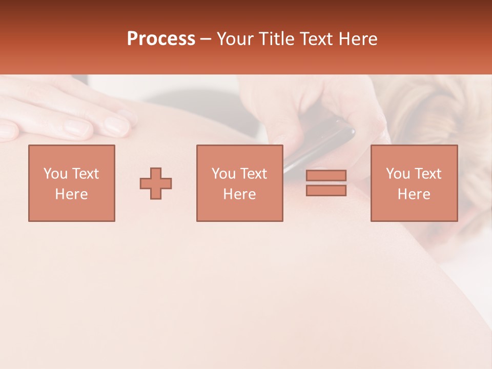 A Woman Getting A Massage With A Cell Phone PowerPoint Template