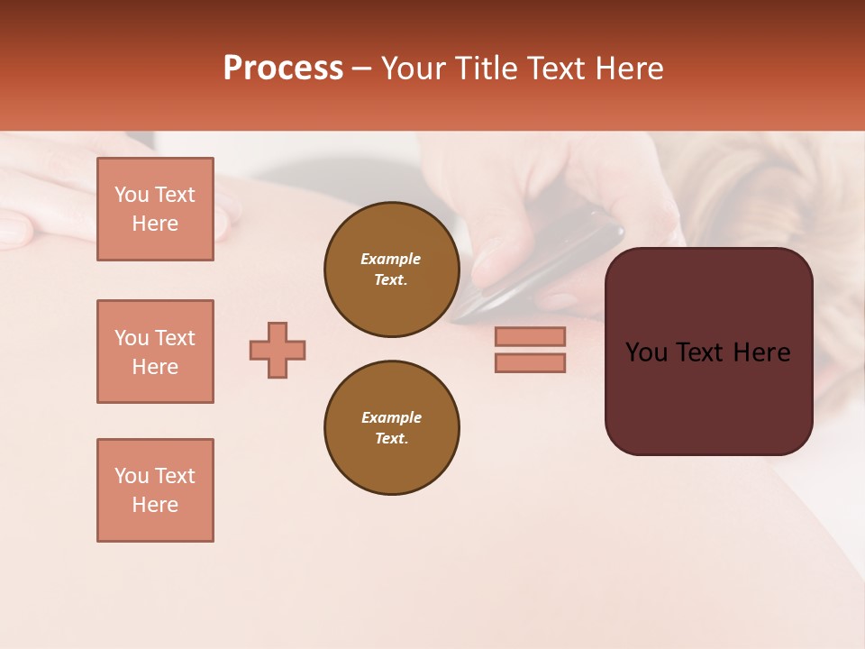A Woman Getting A Massage With A Cell Phone PowerPoint Template