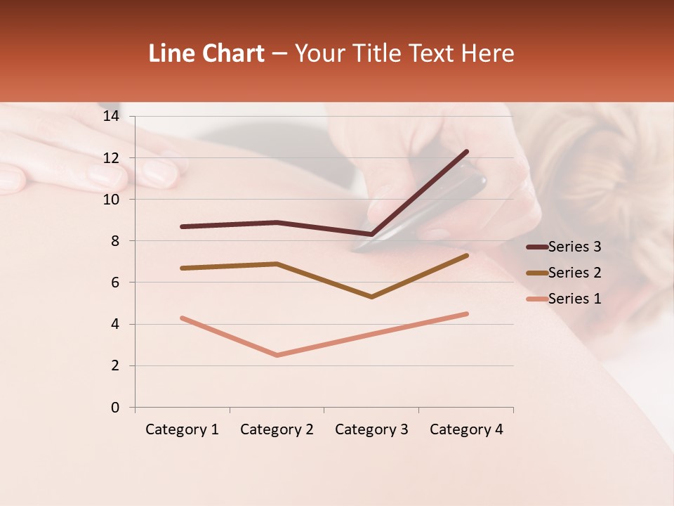 A Woman Getting A Massage With A Cell Phone PowerPoint Template