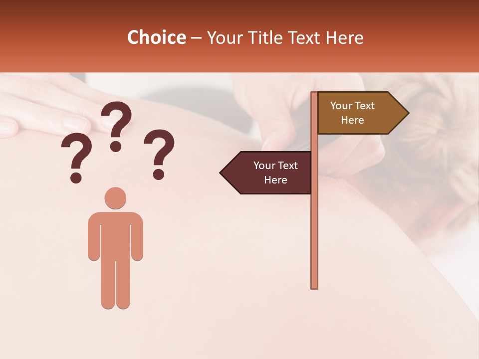 A Woman Getting A Massage With A Cell Phone PowerPoint Template