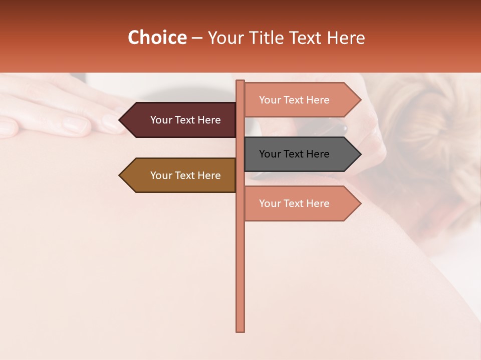 A Woman Getting A Massage With A Cell Phone PowerPoint Template