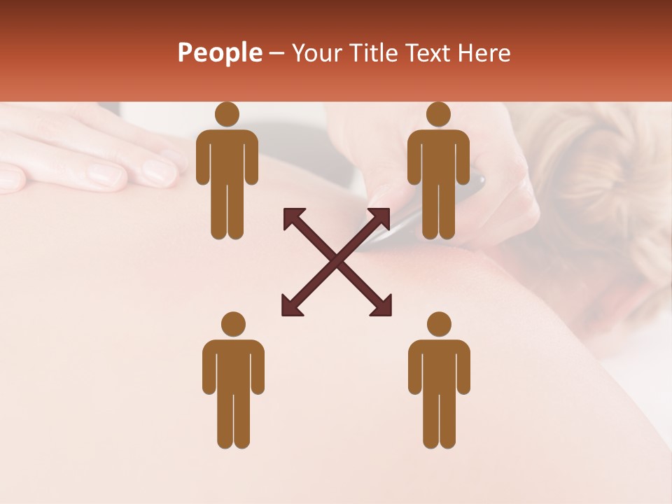 A Woman Getting A Massage With A Cell Phone PowerPoint Template