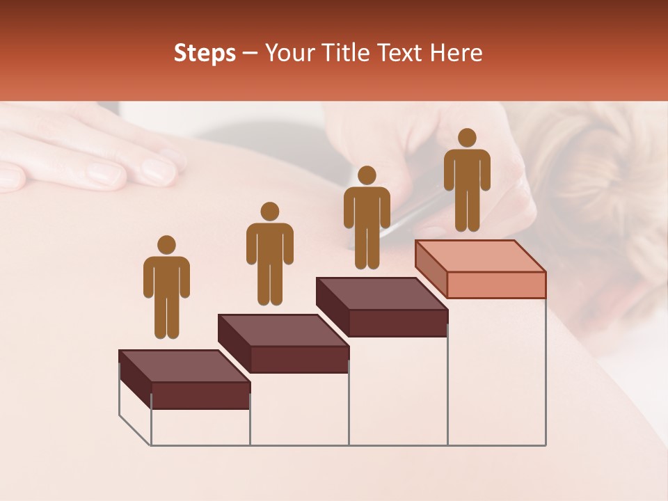 A Woman Getting A Massage With A Cell Phone PowerPoint Template