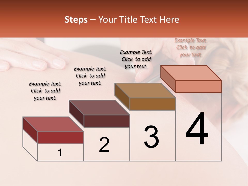 A Woman Getting A Massage With A Cell Phone PowerPoint Template
