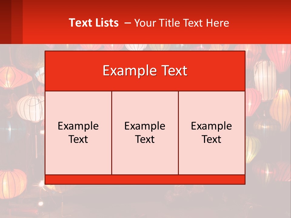Many Colorful Lanterns Are Hanging In A Room PowerPoint Template